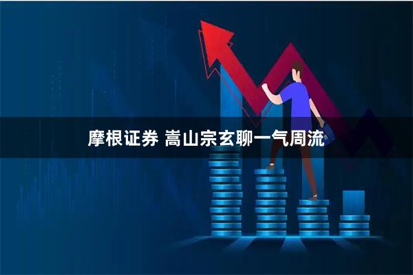 摩根证券 嵩山宗玄聊一气周流