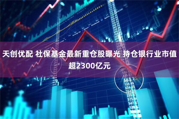 天创优配 社保基金最新重仓股曝光 持仓银行业市值超2300亿元