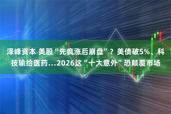 泽峰资本 美股“先疯涨后崩盘”？美债破5%、科技输给医药…2026这“十大意外”恐颠覆市场